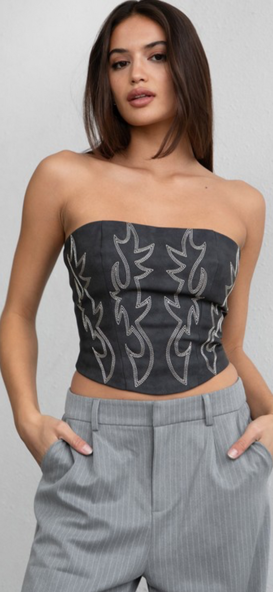 The Geraldene Corset Top - RTS
